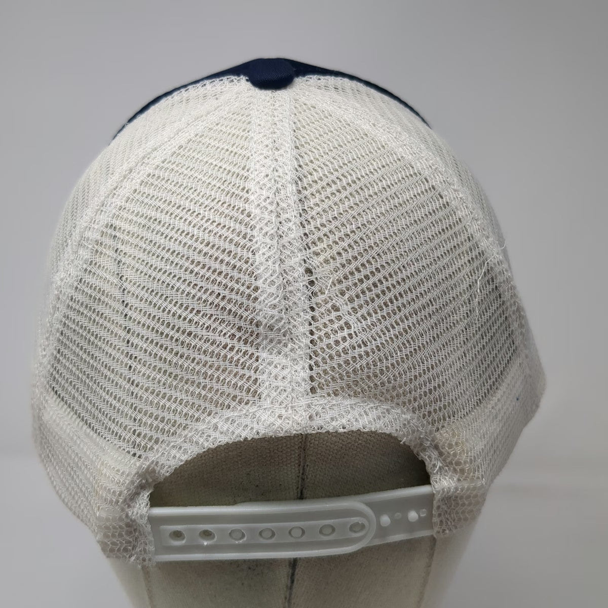 Blue One Size Trucker Hat Montreal Canada Maple Leaf Mesh Back Snapback Logo