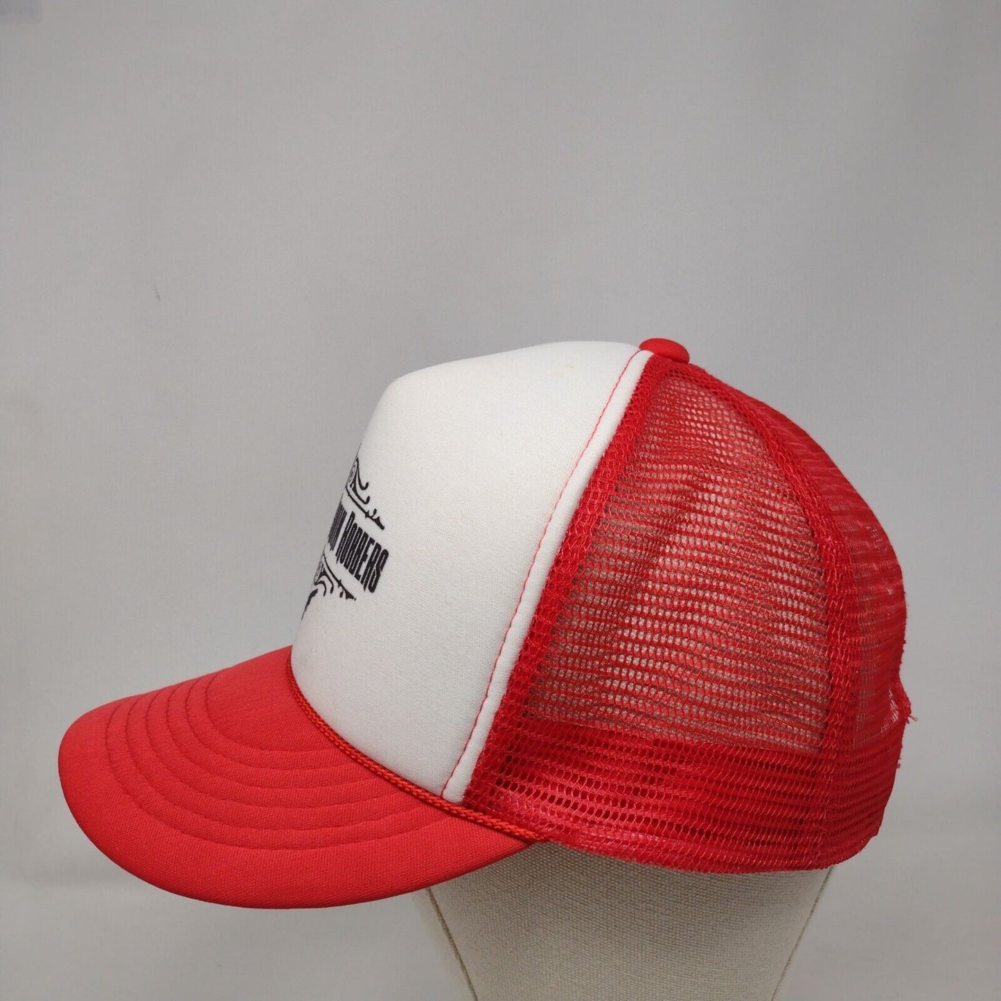 Tylor and The Train Robbers Snapback Trucker Hat Red OSFA Mesh Back Cobra