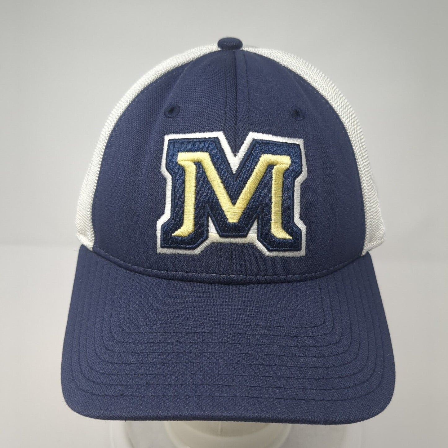 Sonny Holland Adult Fitted Trucker Hat Blue XL Embroidered Mesh Under Armour