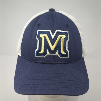 Sonny Holland Adult Fitted Trucker Hat Blue XL Embroidered Mesh Under Armour