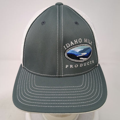 Pacific Headwear Baseball Cap Gray XL Idaho Milk Products Maintenance Fitted Hat