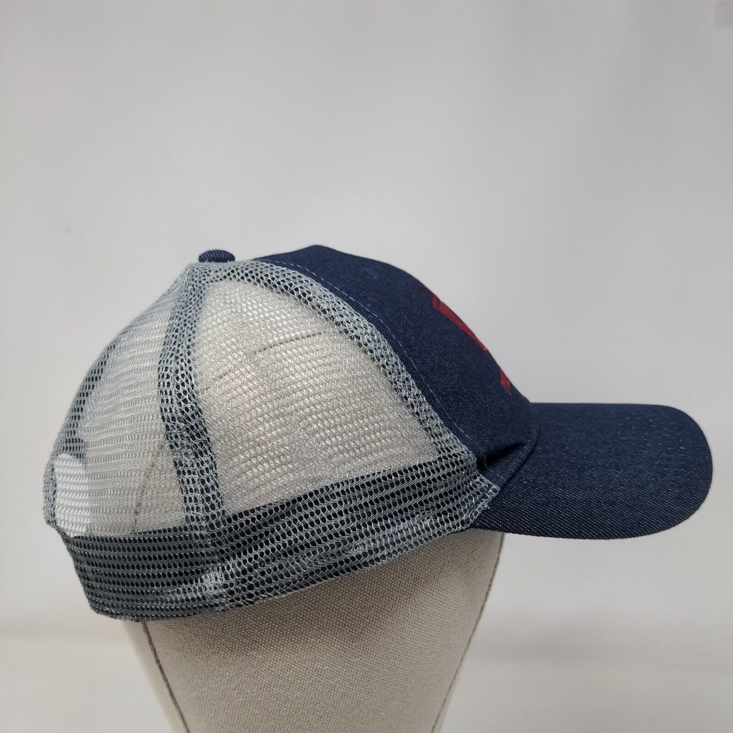 SuperS Premium Lubricants Snapback Trucker Hat Blue OS Adjustable Mesh Back