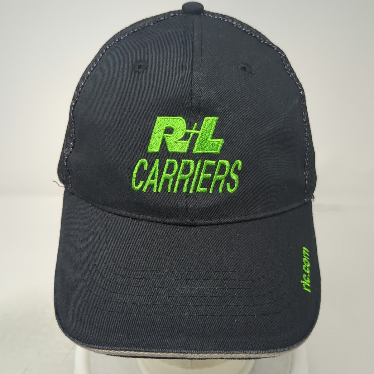 R+L Carriers Logistics Freight Black Trucker Hat One Size Mesh Back Snapback