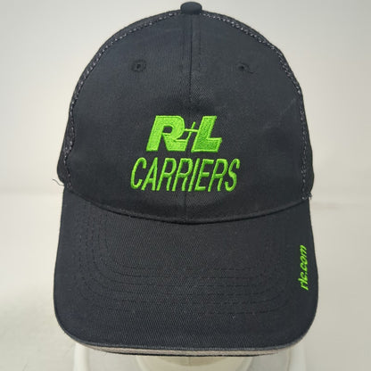 R+L Carriers Logistics Freight Black Trucker Hat One Size Mesh Back Snapback