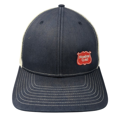 Meadow Gold Trucker Hat Blue OS Adjustable Embroidered Mesh Back Richardson