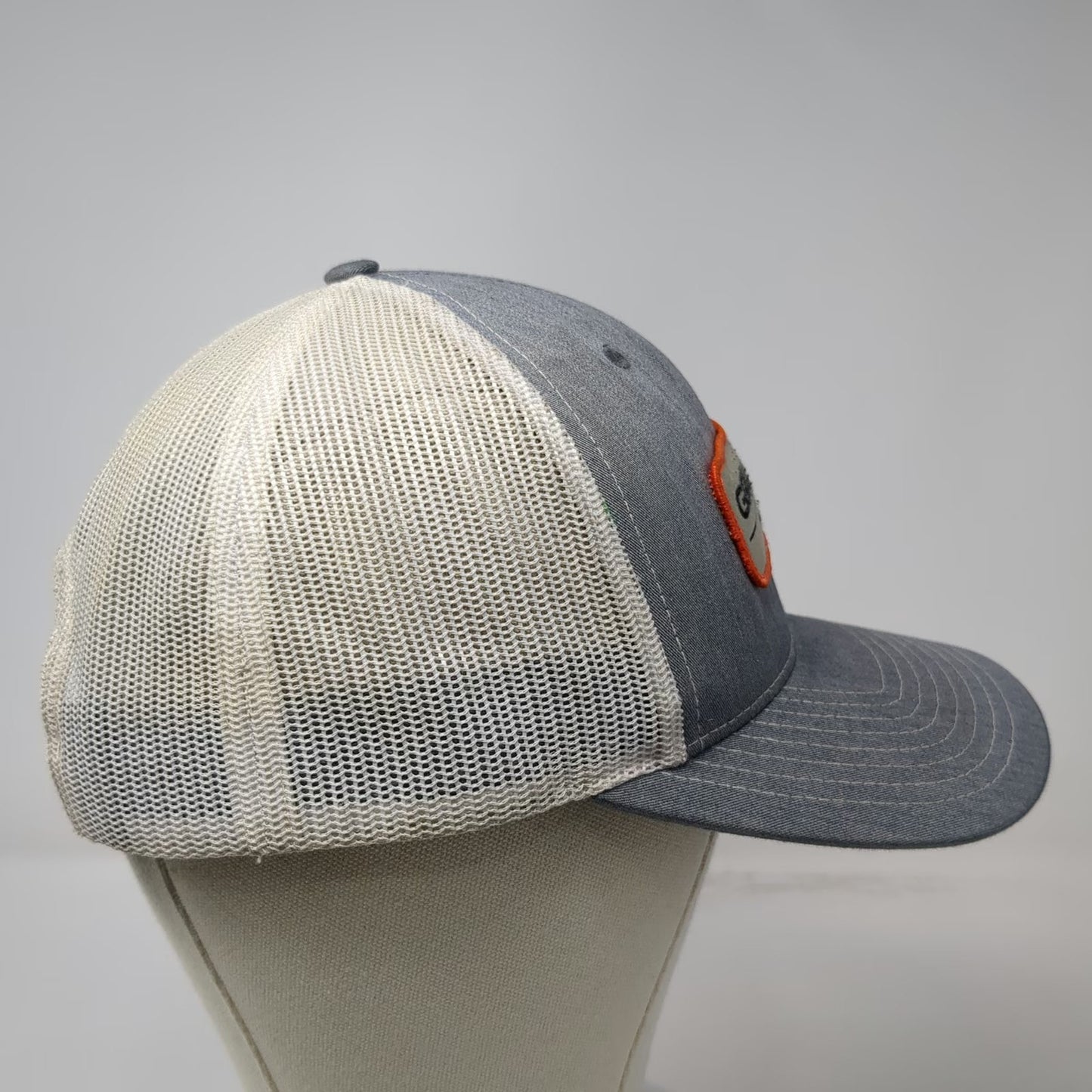 Grundéns Trucker Hat Gray White One Size Mesh Snapback We Are Fishing Patch