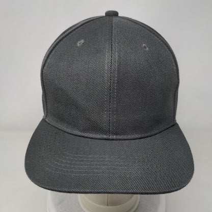 Gelante Snapback Hat Gray OSFA Adjustable Solid Vent Holes Blank