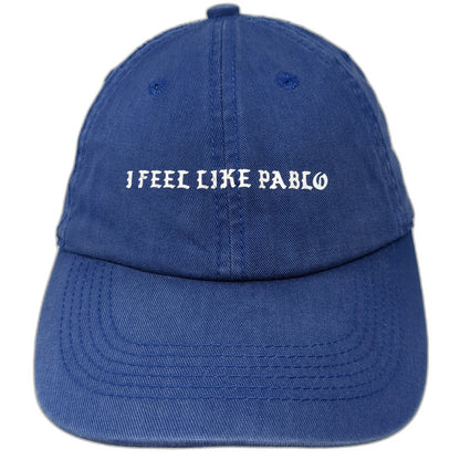 City Hunter I Feel Like Pablo Baseball Cap Blue One Size Adjustable Cotton Hat