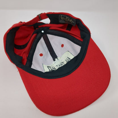All That Jazz Slideback Hat Red One Size Adjustable Embroidered 6 Panel KC Caps