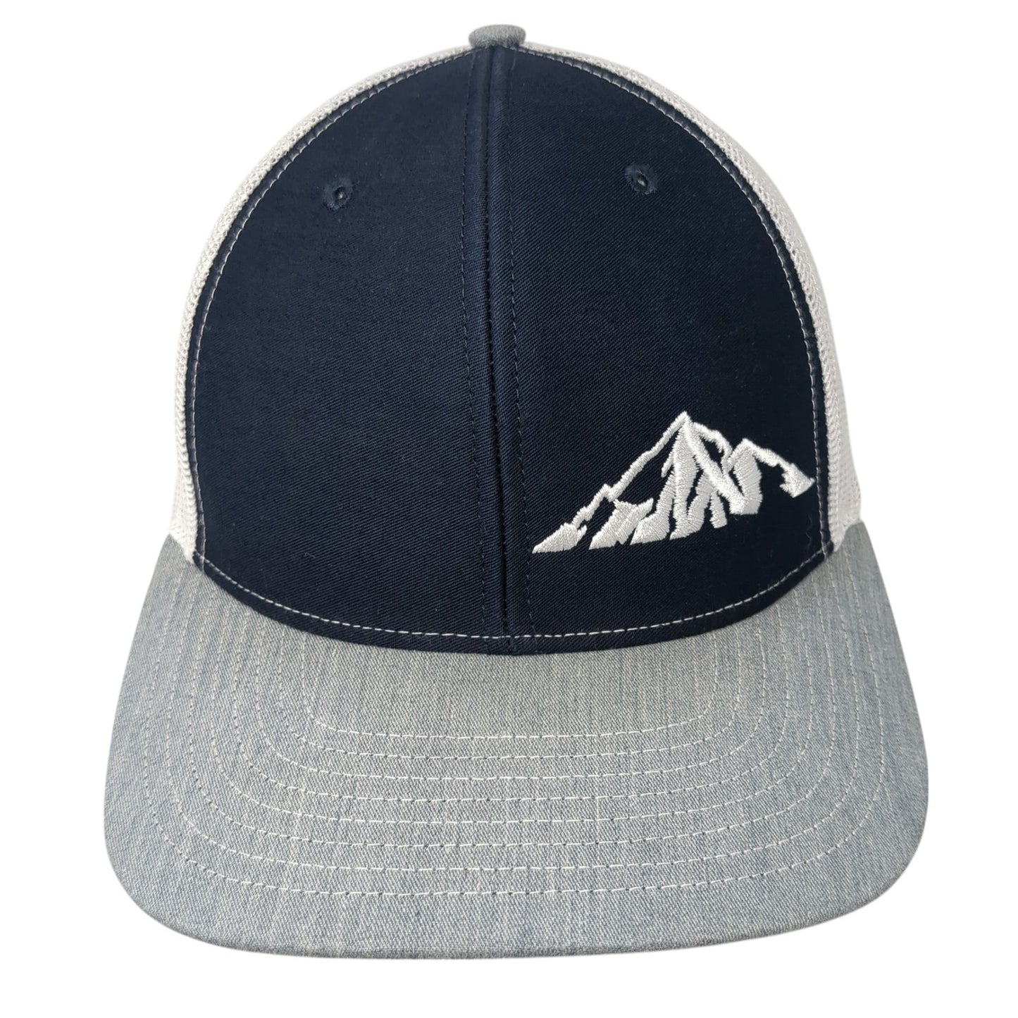 Mountain Snapback Mesh Back Trucker Hat Multicolor One Size Richardson