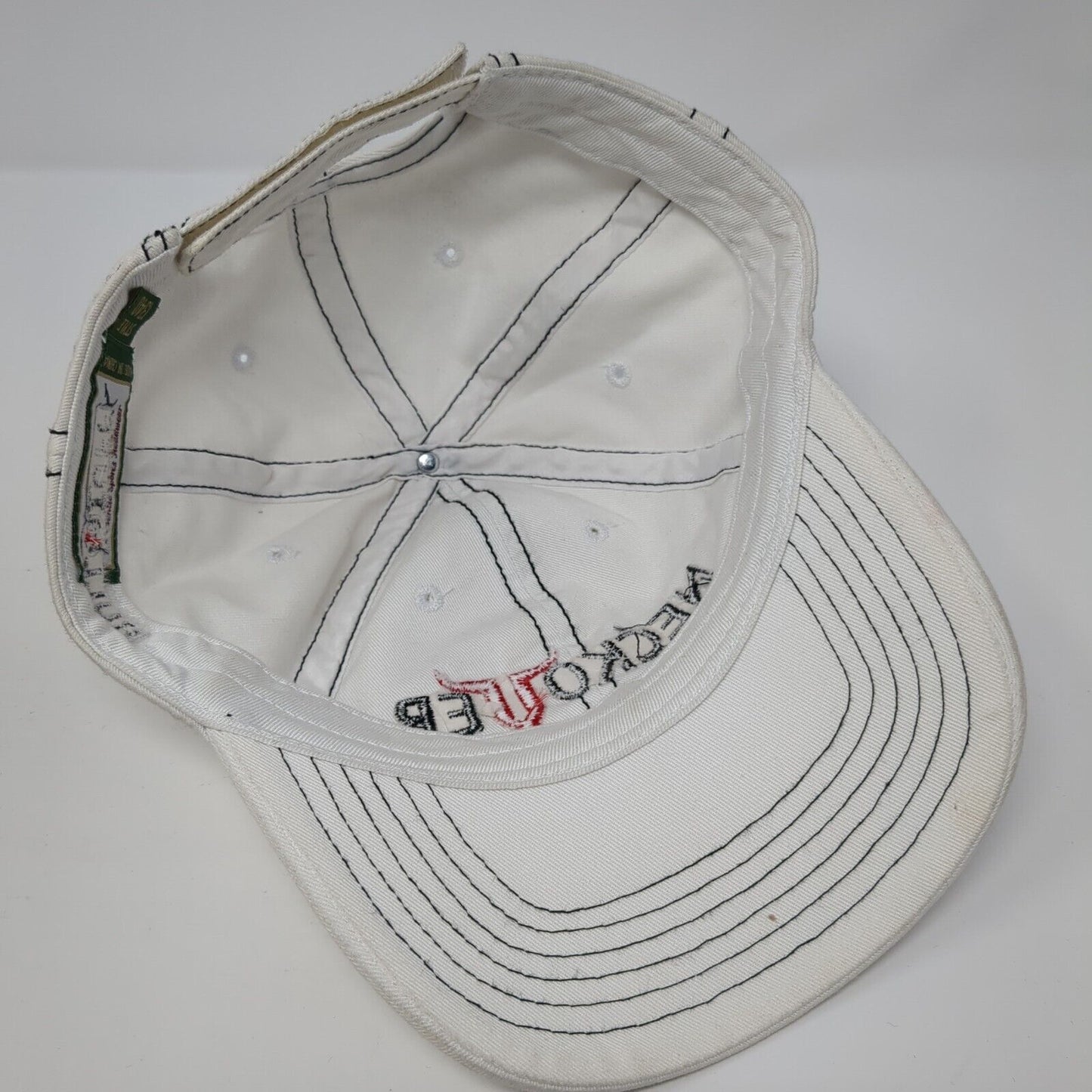 Neckover Bull Tuff Strapback Hat White One Size Adjustable 6 Panel