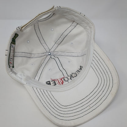Neckover Bull Tuff Strapback Hat White One Size Adjustable 6 Panel