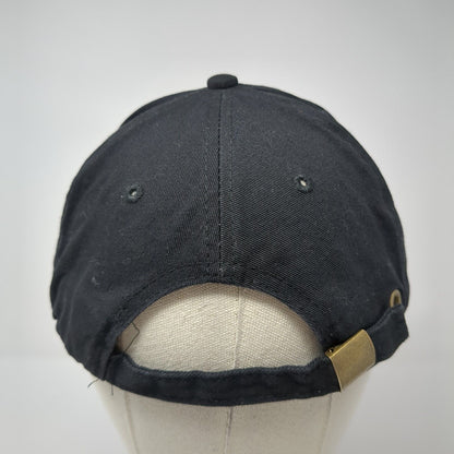New Smyrna Authentic Beach Slideback Baseball Cap Black OS Adjustable 6 Panel