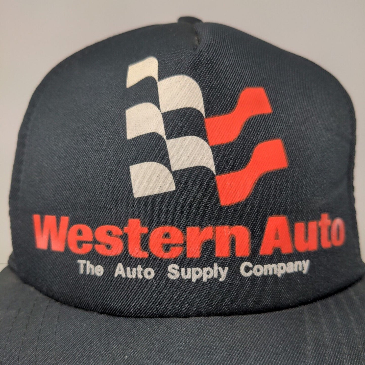 Western Auto Supply Co Men's Snapback Mesh Back Trucker Hat Black Size OSFA