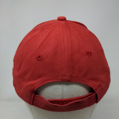Prescott Golf Club Strapback Hat Red One Size Embroidered Vent Holes