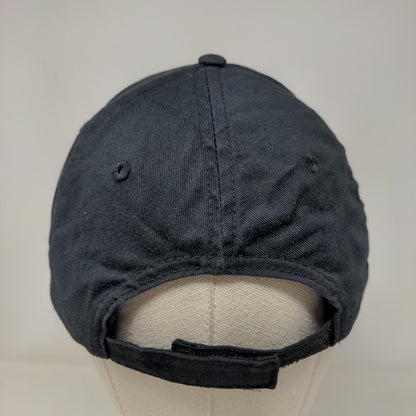 Chipotle Strapback Hat Black One Size Adjustable Embroidered 6 Panel Loomstate