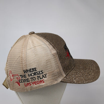 High Roller Reining Classic Ponyback Trucker Hat Multicolor One Size Mesh Back