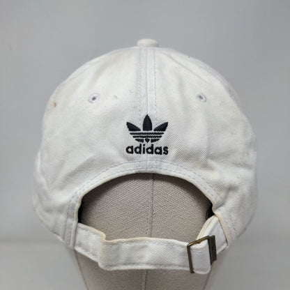 Adidas Trefoil 3 Stripes Slideback Hat White OSFM Embroidered Colorblock