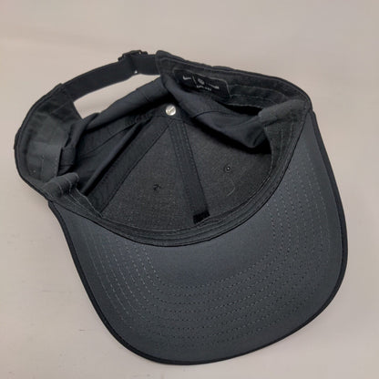 Nike Slideback Hat Black OSFM Adjustable Swoosh Embroidered Legacy 91