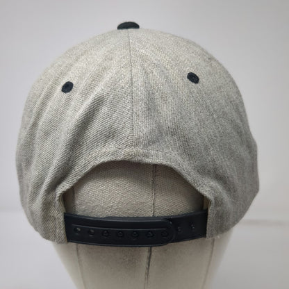 Yupoong Toobs Distribution Snapback Hat Gray One Size Green Under Visor Wool