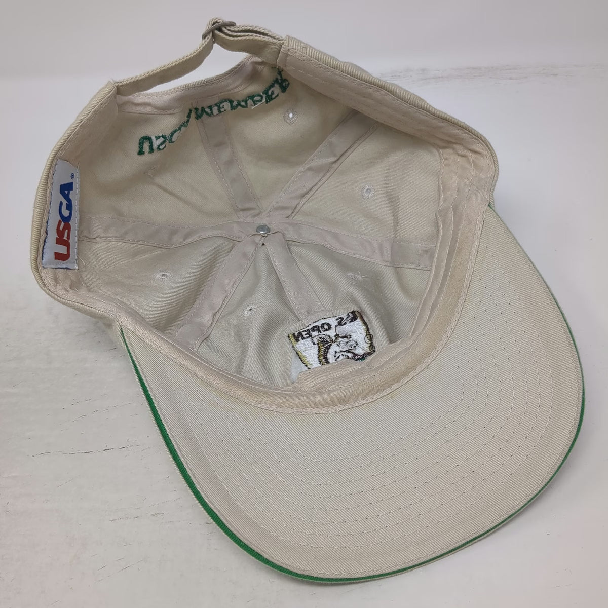 USGA Baseball Cap Beige One Size 2007 US Open Oakmont Member Squirrel Golf Hat