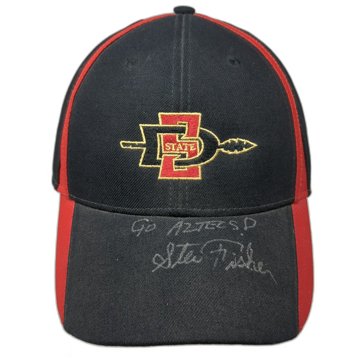 Nike San Diego State Aztecs NCAA Cap Hat Black Signed Steve Fisher Spear