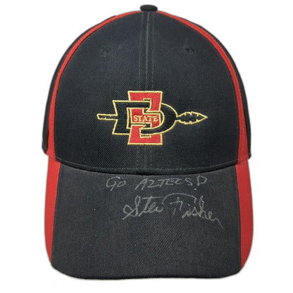 Nike San Diego State Aztecs NCAA Cap Hat Black Signed Steve Fisher Spear