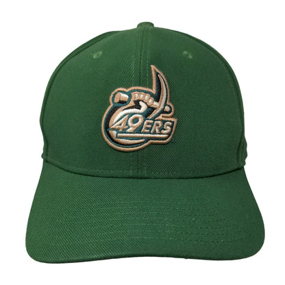 Charlotte 49'ers Men's Strapback Hat Green OSFM Embroidered Logo Adjustable