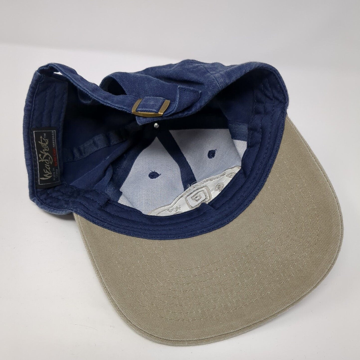 COMPUSA Golf Tournament Slideback Hat Blue One Size Colorblock KC Caps
