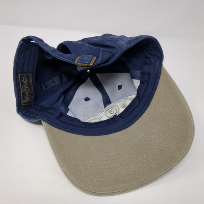 COMPUSA Golf Tournament Slideback Hat Blue One Size Colorblock KC Caps