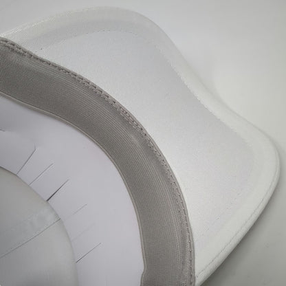 Hugo Boss Baseball Cap White One Size Tonal Logo Embroidery Stretch Fit Hat