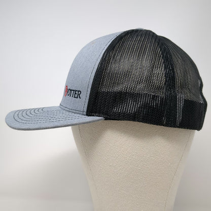Richardson Trucker Hat Gray One Size Mesh Snapback 112 Potter Logo Embroidered