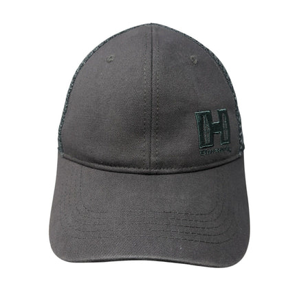 Hornady Snapback Trucker Hat Gray One Size Adjustable Embroidered Mesh Back