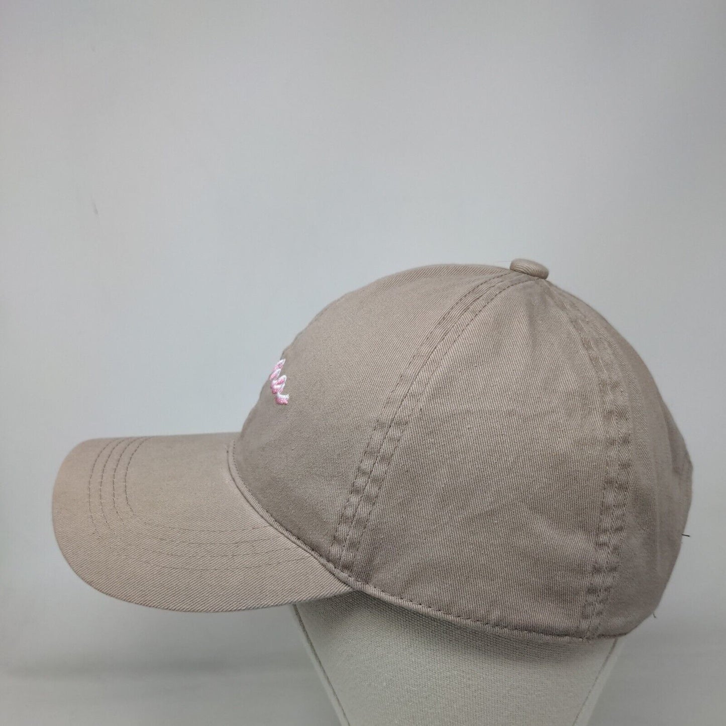 Mama Slideback Hat Tan OSFM Adjustable Embroidered David And Young