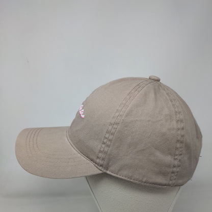 Mama Slideback Hat Tan OSFM Adjustable Embroidered David And Young