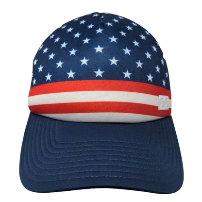 American Flag Snapback Mesh Back Trucker Hat Multi One Size Billabong