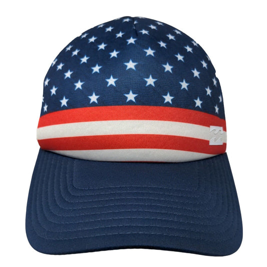 American Flag Snapback Mesh Back Trucker Hat Multi One Size Billabong