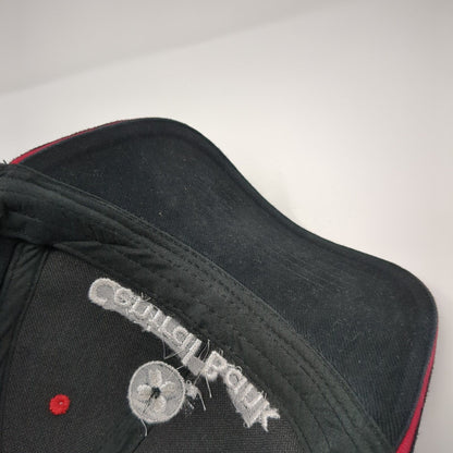 Central Bank of The Midwest Strapback Hat Black OS Adjustable Embroidered Otto