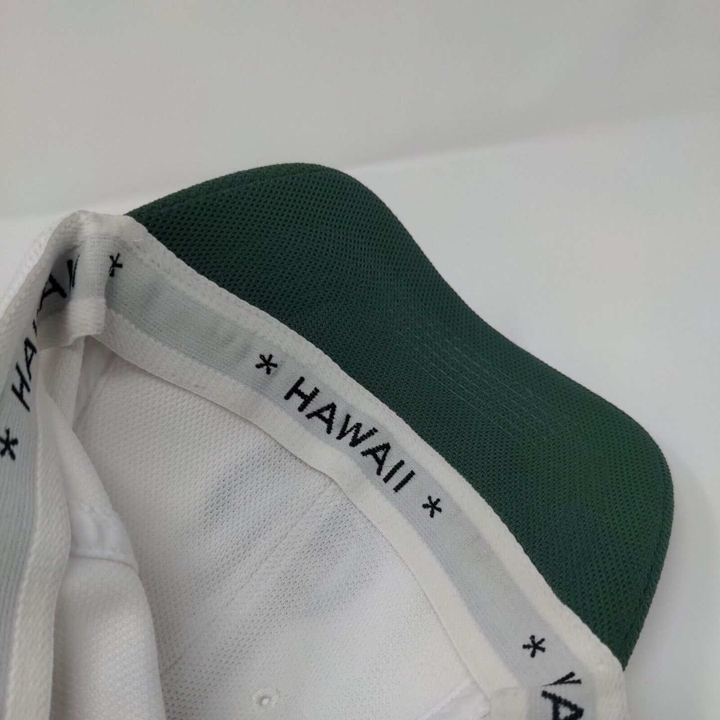 Golf Kona Fitted Hat White One Size Embroidered Hawaiian Headwear