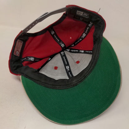 New Era Men's Snapback Hat Red OSFM Embroidered Ohio State Buckeyes Logo