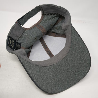 OGIO Baseball Cap Gray OSFM FNT Idaho Embroidery Strapback Heathered Logo Hat