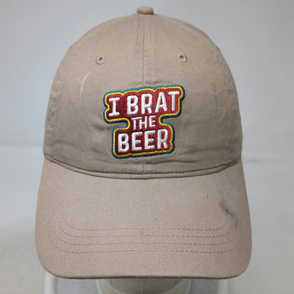 Johnsonville Leinenkugel's I Brat The Beer Baseball Cap Beige One Size Hat Logo