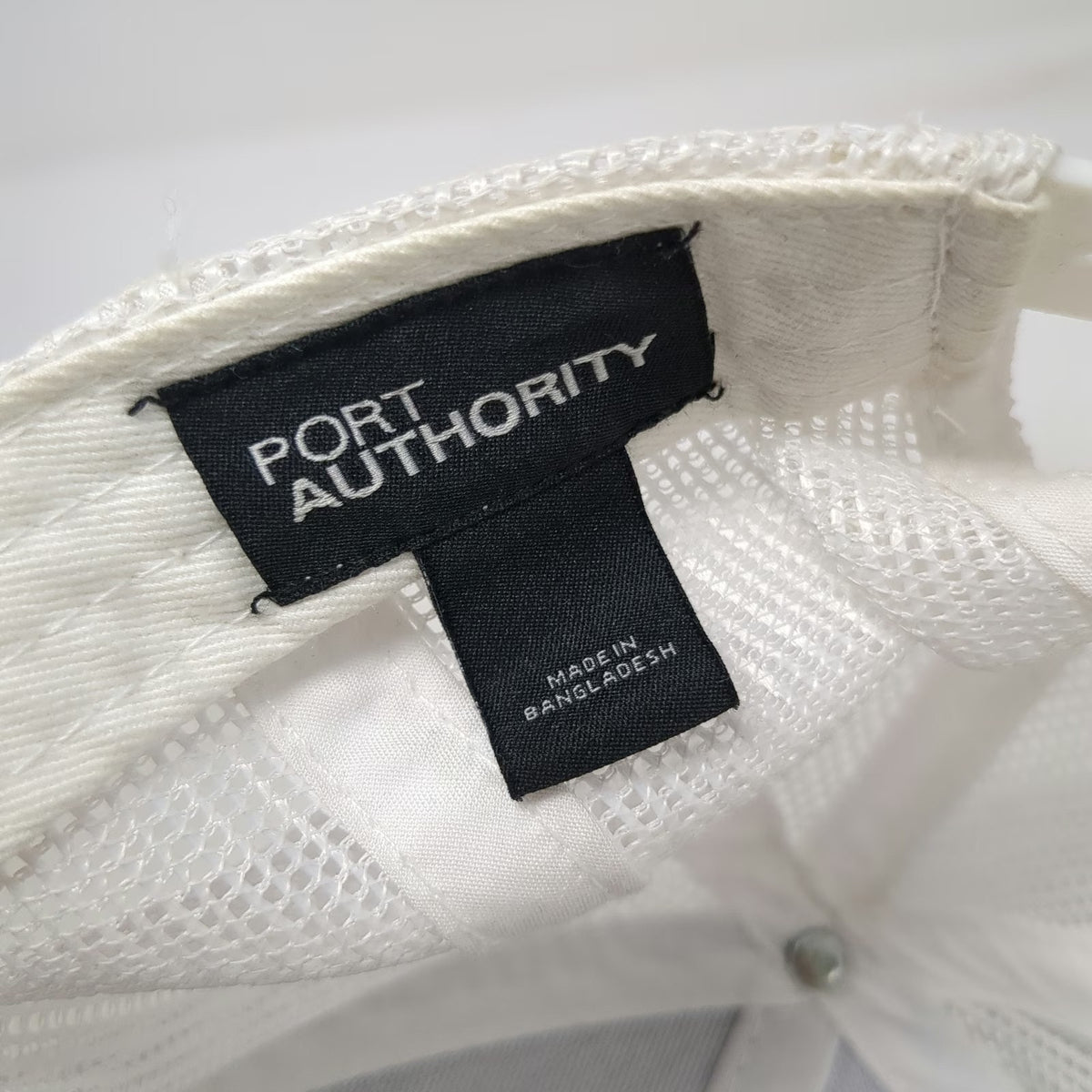 Port Authority Trucker Hat Gray OSFM Mesh Snapback River Buddies Fish Fishing
