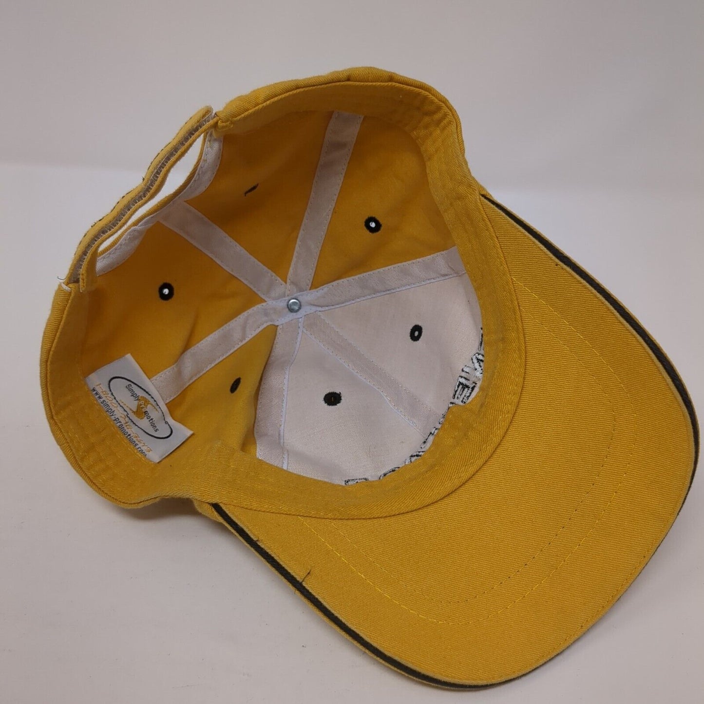 Enerpac Strapback Hat Yellow One Size Adjustable Embroidered 6 Panel