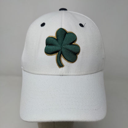 Top of the World Men's Fitted Hat White Size 6 5/8 - 7 1/8 Notre Dame Logo