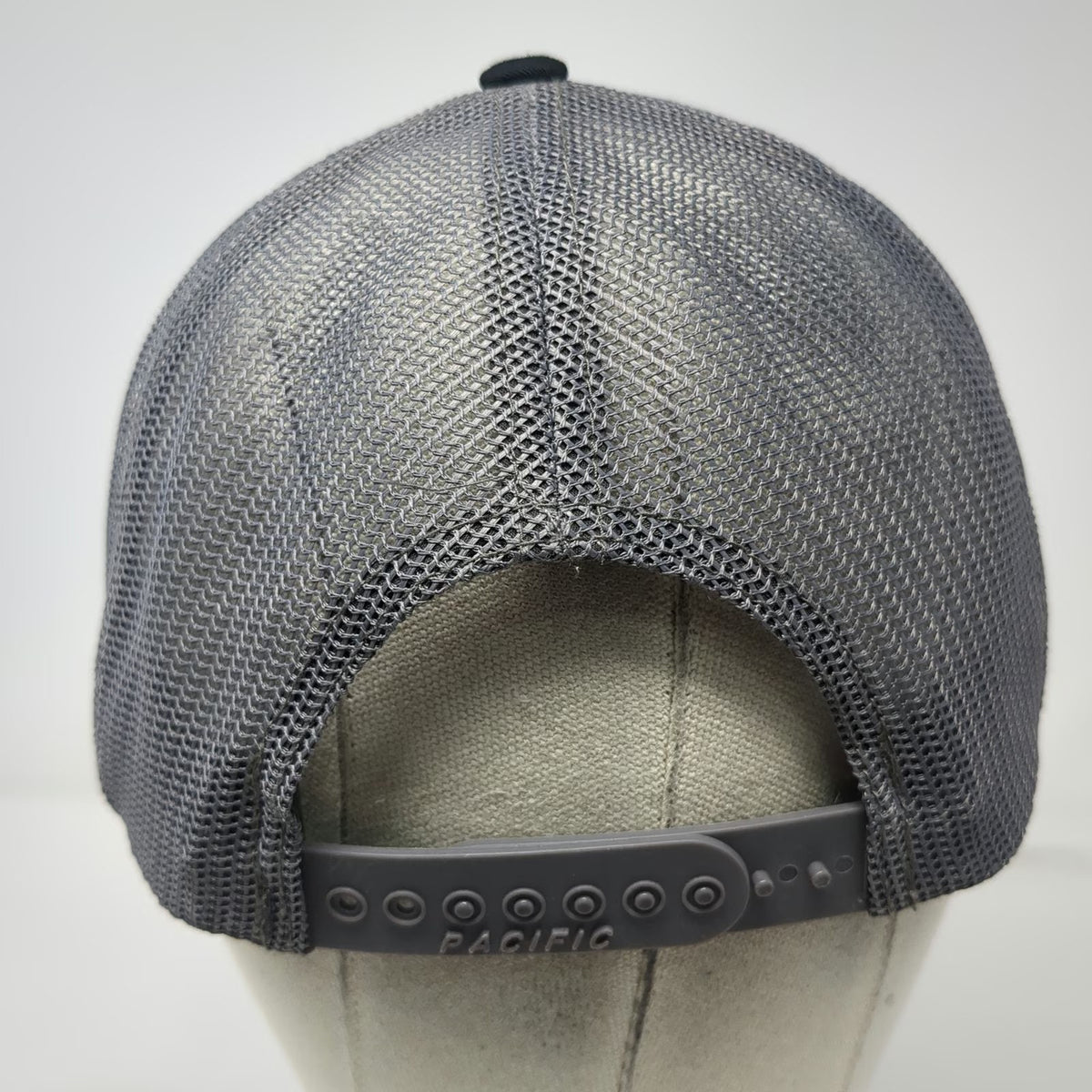 Pacific Headwear Trucker Hat Black One Size Fairly Reliable Bobs Mesh Snapback