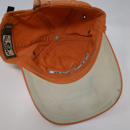 Storage Condos Slideback Hat Orange One Size Adjustable Embroidered