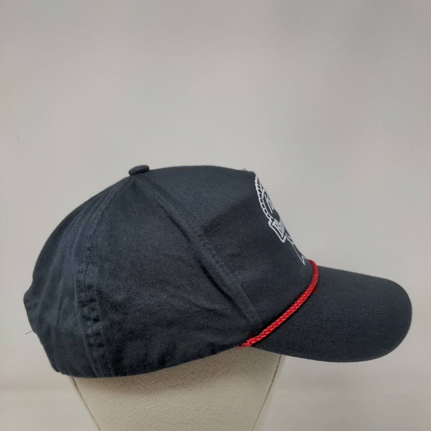 Pabst Blue Ribbon Beer Snapback Rope Hat Blue OSFM Solid Outdoor Cap