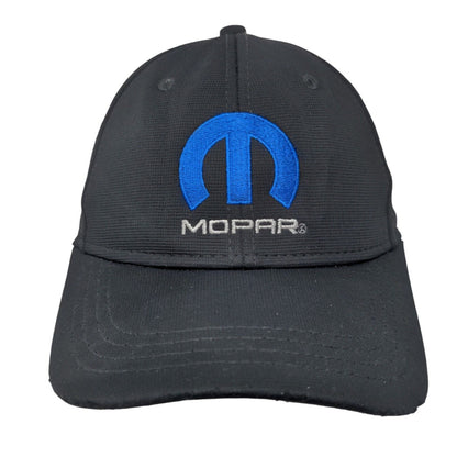 MOPAR Strapback Hat Black One Size Adjustable Embroidered 6 Panel H3 Headwear