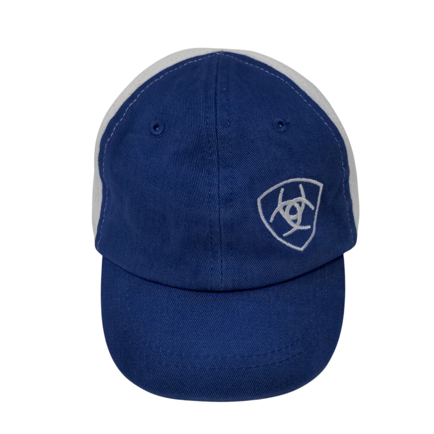 Ariat Stretch Strapback Hat Blue OSFA Adjustable Embroidered Breathable Panel